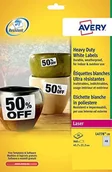 Dodatki do drukarek i skanerów - Avery etichette poliestere Bianco Laser 45,7 X 21,2 mm 48 L4778 20 (conf.20) 323968 - miniaturka - grafika 1