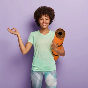 Movit POMARAŃCZOWA MATA TPE 190x100x0,6cm DO GIMNASTYKI - Maty do ćwiczeń - miniaturka - grafika 2