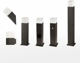 Polux Zewnętrzna Lampa Stojąca New York 307330 Prostokątna Oprawa Słupek Z Czujnikiem Ruchu Ip44 Grafitowy 307330 - Lampy ogrodowe - miniaturka - grafika 8