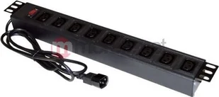 A-LAN Listwa PZ010 1,8m kolor czarny) PZ010 - Akcesoria do szaf serwerowych - miniaturka - grafika 2