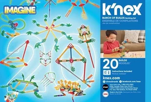 Knex K'nex Imagine 20 modeli - zestaw konstukcyjny 18818 - Klocki - miniaturka - grafika 2
