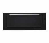 Okapy kuchenne - Toflesz OK-6 Linea Glass Czarny 90 - miniaturka - grafika 1