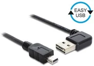 Kable USB - Delock EASY-USB-KAB.2.0 A (gewink. RE/LI)-> miniUSB 5pin 0.5 m 85175 - miniaturka - grafika 1