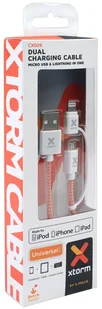 XTORM XTORM Kabel dual USB i lightning - Kable USB - miniaturka - grafika 2