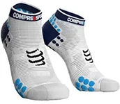 Skarpetki sportowe męskie - Compressport V3 skarpety męskie Low Flou skarpety do biegania głębokie, T2 CS-RSLV3-00BL-T2 - miniaturka - grafika 1