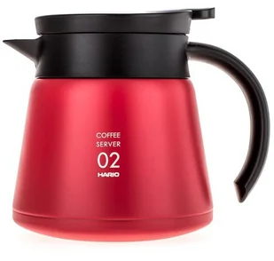 Hario Hario Insulated Server V60-02 Czerwony 600 ml 2590 - Pozostałe akcesoria barmańskie - miniaturka - grafika 2