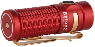 Olight Latarka akumulatorowa Baton 3 Premium Edition Red 1200 lumenów z bezprzewodowym etui ładującym - Latarki - miniaturka - grafika 2