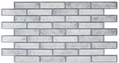Panele ścienne i boazeria - Panel ścienny PCV Szara cegła 100 x 50 cm - miniaturka - grafika 1