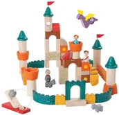 Klocki - Plan Toys klocki drewniane Zamek - miniaturka - grafika 1