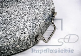 Garthen Podstawa z granitu i stali nierdzewnej okrągła z kółeczkami pod parasol 40 kg - Parasole ogrodowe - miniaturka - grafika 6