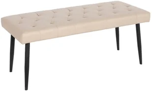 Beliani Zestaw mebli do sypialni ekoskóra 160 x 200 cm beżowy ESSONNE - Łóżka - miniaturka - grafika 5