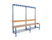 Meble do szkół i przedszkoli - Ławka korytarzowa szatniowa Jan wysoka 190 cm - miniaturka - grafika 1