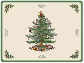 Obrusy i serwetki - Pimpernel portmerion PODKŁADKI KORKOWE PIMPERNEL - Christmas Tree / Świąteczna Choinka - DUŻE - miniaturka - grafika 1