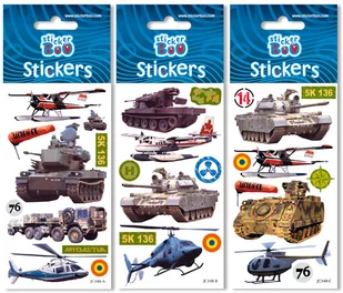 Starpak Naklejki Sticker Boo Military - Przybory szkolne - miniaturka - grafika 3