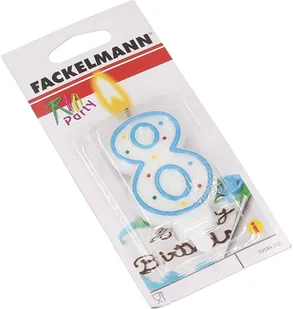 Fackelmann Świeczka urodzinowa cyfra 8 osiem 52584 52584 - Dekoracje domu Fackelmann Świeczka urodzinowa cyfra 8 osiem 52584 52584 - Dekoracje domu - miniaturka - grafika 3