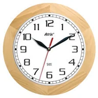 Zegary - Atrix Zegar ścienny drewniany Super Cichy /solid ATW300SS - miniaturka - grafika 1