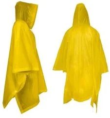 Rockland Peleryna przeciwdeszczowa, poncho PEVA żółta - Akcesoria turystyczne - miniaturka - grafika 2