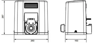 Somfy Zestaw Elixo 500 3S RTS KOMFORT do bram przesuwnych do 8 m / 500 kg 121636 - Zestawy do bram Somfy Zestaw Elixo 500 3S RTS KOMFORT do bram przesuwnych do 8 m / 500 kg 121636 - Zestawy do bram - miniaturka - grafika 9