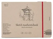 Notesy i bloczki - SMLT 5EB-32ST/NT Authentic line 245x176 mm szyty blok do szkicowania autentyczny book, 100 gsm papier z recyklingu, 32 arkusze 5EB-32ST/NT - miniaturka - grafika 1
