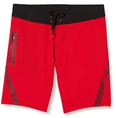 Spodnie sportowe męskie - 4F H4L20-SKMT003-62S Szorty Plazowe Meskie, Czerwony H4L20-SKMT003-62S - miniaturka - grafika 1