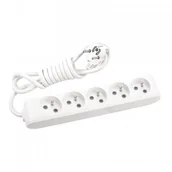 Przedłużacze i rozgałęźniki - HBF Viko Panasonic 5 gniazd z uziemieniem i przesłonami styków 3x1,5mm2 3m Panasonic X-tendia WLTB0653-2WH - miniaturka - grafika 1