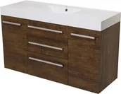 Szafki łazienkowe - Gante Szafka wisząca z umywalką 140/50/C3 Nela seria FOKUS AD FKS-AD-U140/50/C3 Nela - miniaturka - grafika 1