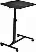 Części i akcesoria do laptopów - Costway Regulowany stolik pod laptopa na kółkach HW58798BK - miniaturka - grafika 1
