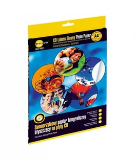 Grand KW TRADE Etykiety na CD foto A4 yellow one 130g 20 KW747 - Szkolne artykuły papiernicze - miniaturka - grafika 3