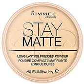 Pudry do twarzy - Rimmel Stay Matte pressed Powder przezroczysty 001 34788219001 - miniaturka - grafika 1