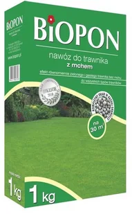 Biopon Nawóz do trawnika z mchem, karton 1kg, marki - Nawozy ogrodnicze - miniaturka - grafika 2