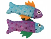 Zabawki dla kotów - Zabawka zestaw rybki Happet K063 10cm 2 szt. - miniaturka - grafika 1
