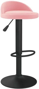 vidaXL Lumarko Stołek barowy, różowy, obity aksamitem 333595 - Taborety i hokery - miniaturka - grafika 2
