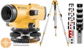 Sprzęt geodezyjny - Topcon Niwelator optyczny AT-B4A Zestaw statyw łata 2110241A0 - miniaturka - grafika 1
