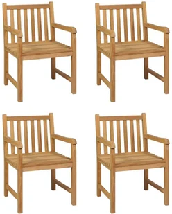 vidaXL 5-cz. zestaw mebli ogrodowych, lite drewno tekowe 3059943 - Meble ogrodowe - miniaturka - grafika 3