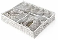 Pojemniki kuchenne - Compactor COMPACTOR RAN7469 bardzo płaska komoda pod łóżko, na buty, chroni przed kurzem, szara Madison, polipropylen i EVA, 76 x 60 x 15 cm - miniaturka - grafika 1