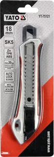 Yato NOŻYK Z OSTRZEM ŁAMANYM 18MM YT-75121 YT-75121 - Nożyce i noże - miniaturka - grafika 3