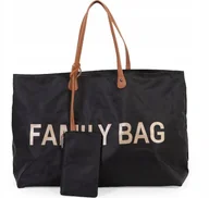 Torby i organizery dla mam - Childhome Torba Family Bag Black Gold Czarna - miniaturka - grafika 1