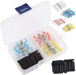 Zestaw 100 Szt Szybkozłączka Z Cyną Termokurczliwa - Kostki, złączki, wtyczki - miniaturka - grafika 2