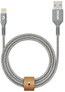 Zendure Zendure pleciony nylonowy kabel 1m szary - Kable USB - miniaturka - grafika 2