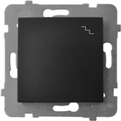 Gniazdka elektryczne - Ospel Łącznik schodowy As czarny LP-3G/M/33 - miniaturka - grafika 1