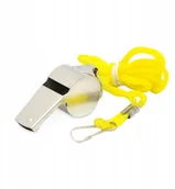 Piłka nożna - Master Gwizdek metalowy sędziowski ze sznurkiem - miniaturka - grafika 1