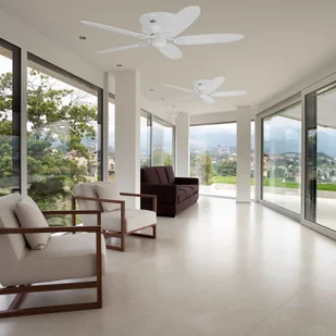 HUNTER Hunter Low Profile III wentylator biały/klon - Wentylatory sufitowe - miniaturka - grafika 2