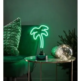 Markslojd Dekoracyjna LAMPKA stojąca TEXAS 704508 neonowa LAMPA do pokoju dziecięcego LED 6W drzewo palma zielona 704508 - Lampy stojące - miniaturka - grafika 4