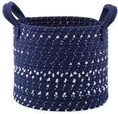 Kosze wiklinowe - Lumarko Lumarko Kosz Pleciony 22x22x18cm Granatowy! 04080045 Alt - miniaturka - grafika 1