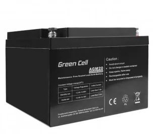 AGM Green Cell Akumulator VRLA Green Cell 12V 26Ah AGM20 - Akumulatory ogólnego zastosowania - miniaturka - grafika 2