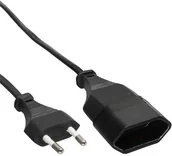 Adaptery i przejściówki - InLine Wtyczka Euro Euro sprzęgła przedłużacza (2 m) Czarny 1 szt. 4043718113262 - miniaturka - grafika 1