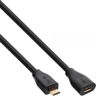 InLine Kabel USB przedłużacz USB 2.0 Micro-B męski-żeński czarny 5m 32750P - Kable USB - miniaturka - grafika 2