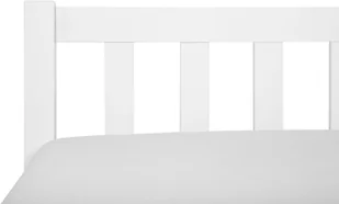Beliani Łóżko drewniane 140 x 200 cm białe FLORAC - Łóżka - miniaturka - grafika 8