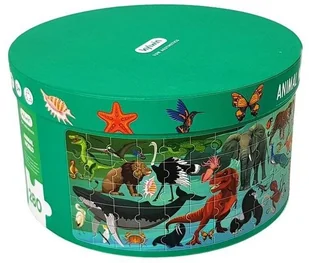 Import LEANToys Puzzle Świat Zwierząt 280 Elementów Okrągłe Pudełko LT-7787-0 - Puzzle - miniaturka - grafika 5