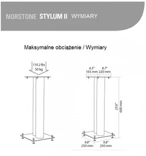 Norstone Design Norstone Stylum 2 - czarny - Głośniki - stojaki i akcesoria - miniaturka - grafika 5
